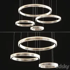Modern crystal chandelier set